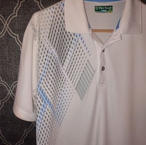 ❗ProTour Cool Play White Golf Polo medium BUNDLE & SAVE❗